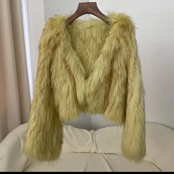 Natural Raccoon Fur Jacket New Thickened Warm V-neck Double-sided Woven … - Picture 10 of 15
